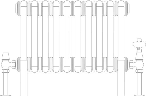 Florence 2 Column 200mm, 10 sections