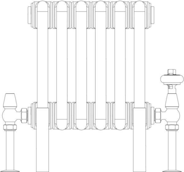 Florence 2 Column 200mm, 6 sections