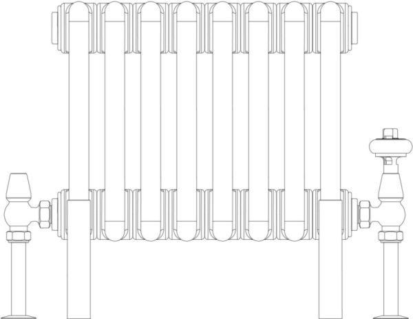 Florence 2 Column 200mm, 8 sections