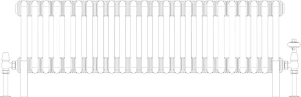 Florence 2 Column 300mm, 24 sections