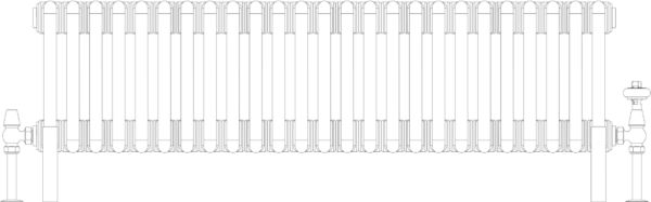 Florence 2 Column 300mm, 25 sections