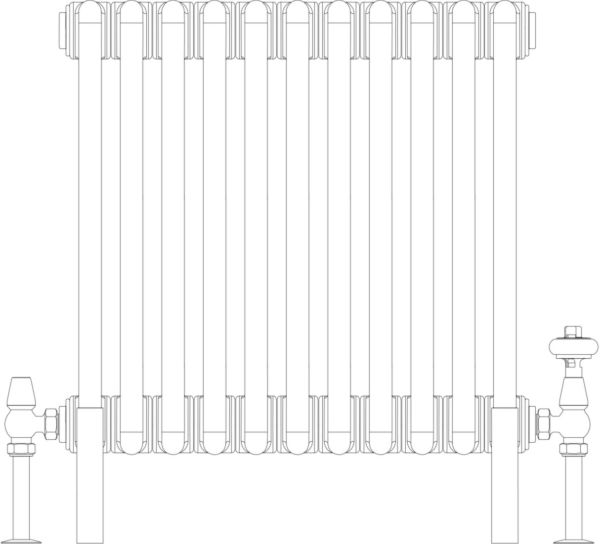 Florence 2 Column 500mm, 11 sections