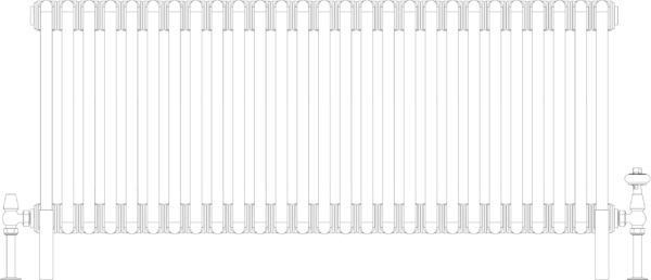 Florence 2 Column 500mm, 27 sections