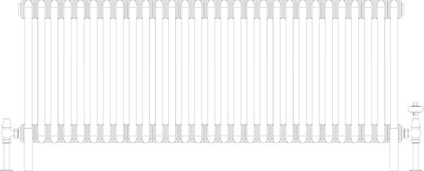 Florence 2 Column 500mm, 29 sections