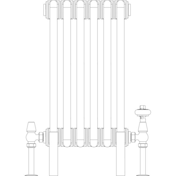 Florence 2 Column 500mm, 6 sections