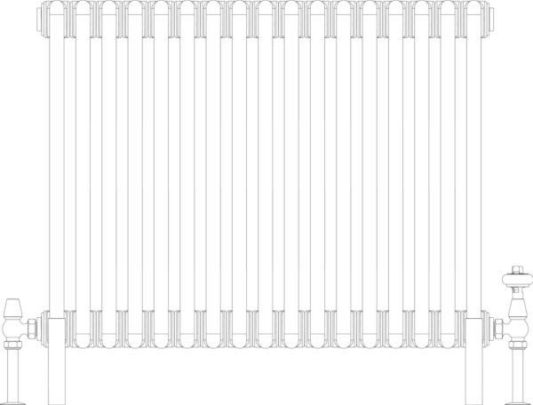 Florence 2 Column 600mm, 17 sections