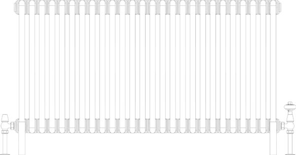 Florence 2 Column 600mm, 26 sections
