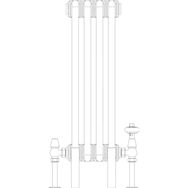 Florence 2 Column 600mm, 4 sections