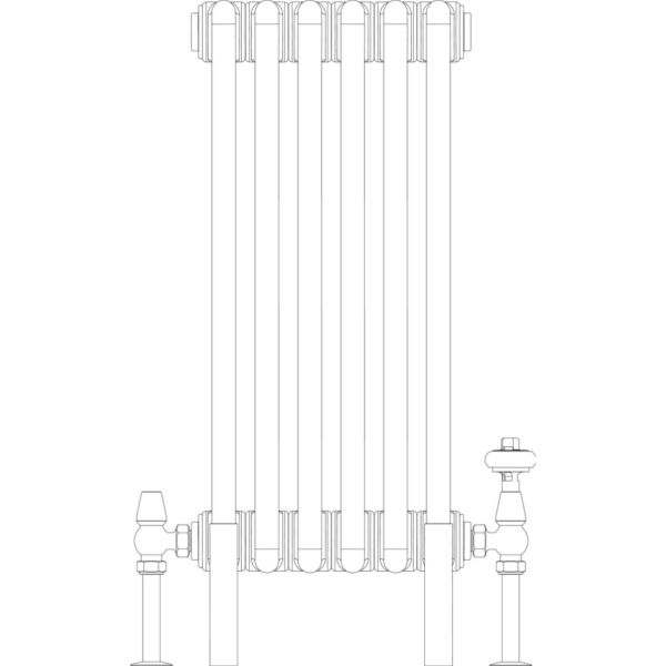 Florence 2 Column 600mm, 6 sections