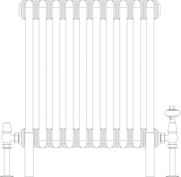 Florence 3 Column 500mm, 10 sections