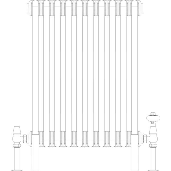 Florence 3 Column 600mm, 10 sections