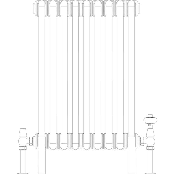 Florence 3 Column 600mm, 9 sections
