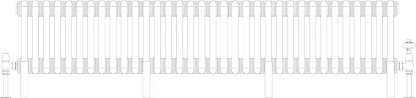 Florence 4 Column 200mm, 34 sections