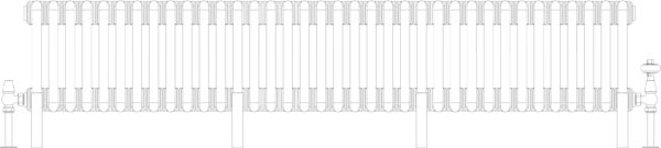 Florence 4 Column 200mm, 36 sections