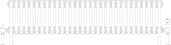 Florence 4 Column 300mm, 30 sections