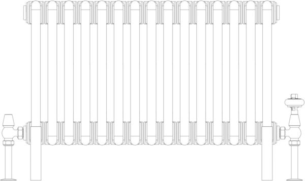 Florence 4 Column 400mm, 15 sections