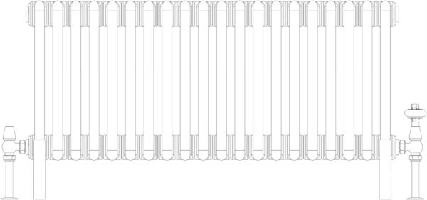 Florence 4 Column 400mm, 20 sections