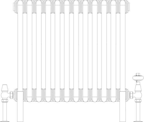 Florence 4 Column 500mm, 12 sections