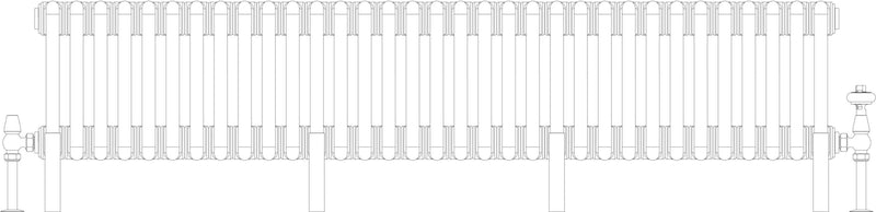 Florence 5 Column 200mm, 33 sections